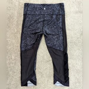 LULULEMON Real Quick Women's Cropped Leggings Size 8 Activewear Gym Fitness